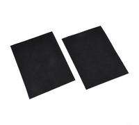 Solaughguy Lot de 8 filtres à charbon actif pour seau à compost de cuisine - 16 cm × 16 cm × 5 mm - Tampon de rechange - Maille de coton carbone noir - Convient aux tailles S standard