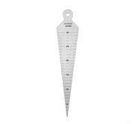 Solaughguy Lot de jauges d'épaisseur coniques en acier inoxydable de 5 à 30 mm pour alésage cylindrique, petits diamètres de trous et largeurs de fente, échelle gravée avec précision,