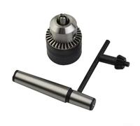 Solaughguy Mandrin de perceuse de 5/64" à 1/2" pour tour - MT2 Morse Taper Arbor, Jacobs Taper #33, comprend clé et clé, maintien de précision pour CNC, travail des métaux et