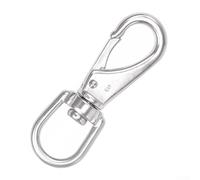 Solaughguy Mousqueton en acier inoxydable pour extérieur, mousqueton pivotant en acier inoxydable 304 avec rotation à 360 °, mousqueton robuste pour mât de drapeau, corde