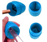 Solaughguy Outil de chanfrein et d'ébavurage pour bordure de tuyau interne et externe - Boîtier en plastique avec lame en acier à ressort - Compatible avec PVC, PPR, cuivre, laiton et