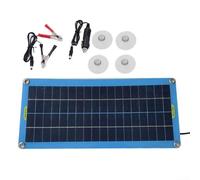 Solaughguy Panneau solaire 20 W 12 V, pour chargeur de batterie de voiture, bateau, camping, module PV polycristallin, avec diode de blocage, kit de charge résistant aux intempéries