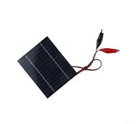 Solaughguy Panneau solaire polycristallin portable 10 W 12 V avec clips pour chargement de batterie extérieur 9-12 V, haute efficacité 19,5 % de conversion pour jardin, rue et paysage