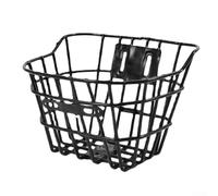 Solaughguy Petit panier avant de vélo pour enfants - Panier de rangement en fil de fer épais avec revêtement lisse, 14,5 x 9 x 14 cm, compatible avec les enfants pour le vélo