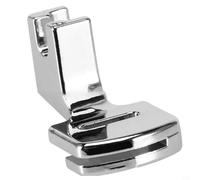 Solaughguy Pied presseur plissé en métal pour machine à coudre, pied fronceur argenté avec rainure de guidage, compatible avec plusieurs modèles domestiques, 2,7 x 1,5 x 2 cm (1 pièce)