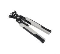 Solaughguy Pince à dénuder et coupe-fils 5 en 1 pour électriciens, 200 mm en acier inoxydable, outil de sertissage multifonction avec échelle d'angle, noir