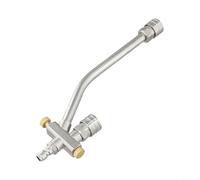 Solaughguy Pulvérisateur de mousse portable de 1000 ml pour nettoyeur haute pression avec design à double connecteur et valve de navette bidirectionnelle, flacon pulvérisateur de lavage de voiture