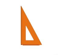 Solaughguy Règle triangulaire de haute précision avec base sans couture pour le travail du bois, outil de mesure gravé double face pour une disposition précise et un contrôle d'angle, (42 x 23 cm)