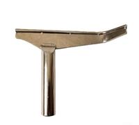 Solaughguy Repose-outils de tour à bois de 25 mm pour le travail du bois avec design incurvé et grand coude droit, construction en acier inoxydable pour des opérations de tournage du bois en douceur