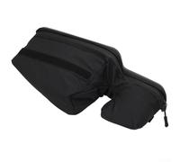 Solaughguy Sac de rangement pour tableau de bord UTV Polaris General 4 1000 2016-2024, organiseur imperméable et résistant au limon avec fibre de carbone pour coque EVA, 45 x 17 x 7 cm, noir