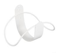 Solaughguy Support mural pour enrouleur de tuyau en acier inoxydable pour eau de jardin, gaz, tuyaux hydrauliques et cordes - Support de tuyau antirouille robuste avec montage (B blanc)