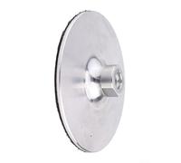 Solaughguy Tampon de polissage en aluminium pour meuleuse d'angle à filetage M14 125 mm Compatible avec polisseuse à air Argenté Noir