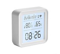 Solaughguy Thermomètre hygromètre WiFi intérieur, capteur numérique et d'humidité pour chambre avec application, rétroéclairage, commande vocale, compatible