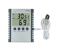 Solaughguy Thermomètre numérique d'intérieur et d'extérieur avec hygromètre pour la maison, le bureau, électronique et hygromètre avec mémoire min/max sonde de 0,8 m