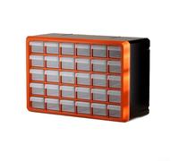 Solaughguy Tiroir de rangement en plastique pour pièces de matériel et d'artisanat - Pour outils de bricolage, atelier, vis, petites pièces - Orange
