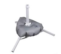 Solaughguy Trépied pour parasol de plage avec base carrée remplie d'eau pour la stabilité du parasol, réglable pour un diamètre de poteau de 25 à 35 mm, alliage léger (calibre 2,5 cm)