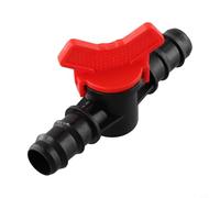 Solaughguy Vanne d'arrêt pour système d'irrigation goutte à goutte, connecteur de robinet à boisseau sphérique 16 mm, 20 mm, 25 mm, raccord de tuyau en PE compatible avec tuyau d'arrosage PN4