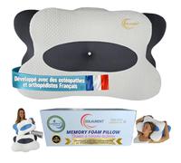 SOLAURENT Oreiller Ergonomique Cervical - Orthopédique - Cervical - Oreiller - Mémoire de Forme - Coussin Ergonomique Cervical - Oekotex - Certi-Pur - Toutes Positions