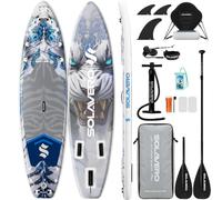SOLAVERO Paddle Gonflable 2 Personnes avec Siège, 350 cm, Motif Tigre