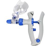 Ayayu Seringue Vétérinaire de 5 ML, Pistolet Injecteur à Seringue Continue Réglable avec Flacon de Vaccin, Seringue à Recharge Automatique pour Bétail, Poulet, Mouton, Cochon