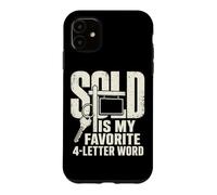 Sold is My Favorite Word Property Sales Humour Coque pour iPhone 11