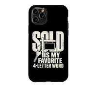Sold is My Favorite Word Property Sales Humour Coque pour iPhone 11 Pro