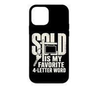 Sold is My Favorite Word Property Sales Humour Coque pour iPhone 12 Mini