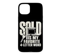 Sold is My Favorite Word Property Sales Humour Coque pour iPhone 15 Plus