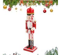 Soldat Casse-noisette - Soldat en bois de 38,1 cm pour étagères, décoration de vacances pour armoire de cuisine, étagère, décoration de Noël, salon, chambre à coucher, fête