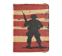 Soldat de l'armée nationale de la guerre du Vietnam avec pistolet 2 en cuir pour enregistrement automatique et carte d'identité, accessoires de comparaison pour documents, cartes, permis homme et
