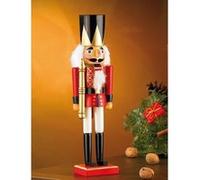 Infactory Casse-noisette décoratif "Soldat" en bois 35 cm