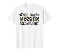 Soldat Fier 100 Jours Terminé Mission accomplie Militaire T-Shirt