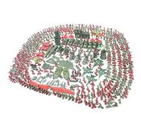 Soldat Figurines Militaires en Plastique 519 pièces,Figures Action Army Ensemble,Soldat Jouet Armée Militaire Playset pour Garçons,Coffret Set de Jeu Militaire avec Soldats,Tanks,Avions,Drapeaux