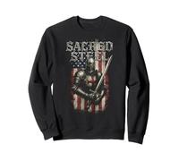 Soldat Patriotique Drapeau américain vétérans Militaire Graphique Sweatshirt