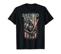 Soldat Patriotique Drapeau américain vétérans Militaire Graphique T-Shirt