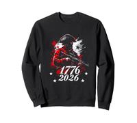 Soldat révolutionnaire Audacieux avec Fusil pour patriotes Sweatshirt