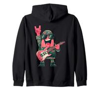 Soldat Rose Starfish Guitare électrique Rock Hand Pose Graphique Sweat à Capuche