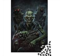 Soldat Zombie de l'armée morte. 5 puzzles pour adultes de 1000 pièces Puzzle pour adultes et adolescents. Jeu familial de 1000 pièces (75 x 50 cm).