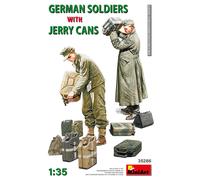 Soldats Allemands Avec Jerricans 1:35 Figurine En Plastique Miniart