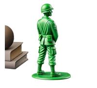 Soldats de - Ensemble de figures en plastique, jouet en farce | 12pc petits personnages de l'armée avec une fonction de conception interactive drôle, ornements militaires vintage pour décor de