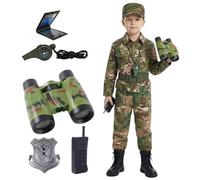 Soldats mignons âgés de 3 à 12 ans portant des uniformes de camouflage hauts et pantalons militaires uniformes de gymnastique scolaire avec des jouets et des cadeaux 01