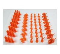 Soldats Miniatures Militaires de la Guerre Civile Napoléonienne (Orange) Soldats en Plastique Set d'Infanterie, Cavalerie, Artillerie, Navires G