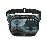 Soldats on the cliff Sac banane multifonction imprimé unisexe tendance sac messager sac de voyage sac de rangement sport