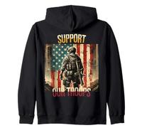 Soldats patriotiques américains commémoratifs militaires Journée des anciens combattants Sweat à Capuche