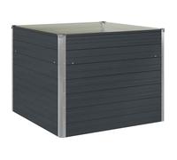""Solde 2026""Bac à plantes durable/pot de jardin Anthracite - Jardinière surélevée Anthracite 100x100x77cm Acier galvanisé 8.6 Kg 597
