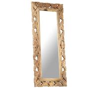 ""Solde 2026""Miroir élégant,durable, Brun - Miroir sculpté à la main Marron 110x50cm Bois de manguier 10.02 Kg 55177931