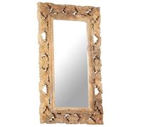 ""Solde 2026""Miroir élégant,durable, Brun - Miroir sculpté à la main Marron 80x50cm Bois de manguier massif 7 Kg 68034181
