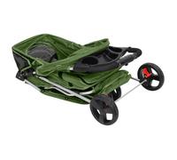 ""Solde 2026""Poussette pour chiot Vert - Poussette pour chien pliante Vert 80x46x98cm Tissu Oxford 5.85 Kg 94983521