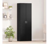 ""Solde d'automne""Cabinet à couloir/Salon/chambre - RUIGOU - Highboard Chêne Noir 60x35x180cm Bois d'Ingénierie LEM45067