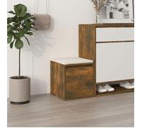 ""Solde d'automne""Cabinet à couloir/Salon/chambre - RUIGOU - Tiroir boîte Chêne fumé 40,5x40x40cm Bois d'ingénierie LEM97761